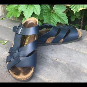 Woman’s Navy Pisa Birkenstock